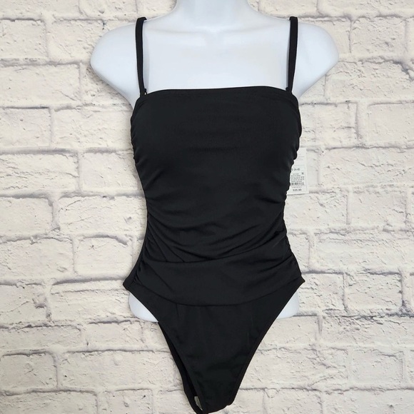 Shade & Shore Other - Shade & Shore Swimsuit Size XL Black Removable Adjustable Straps <<<291>>>